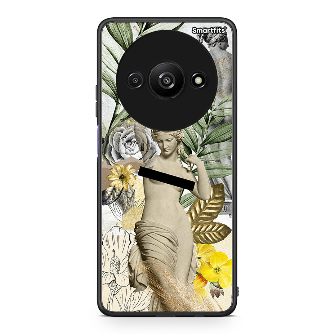Xiaomi Redmi A3 Woman Statue θήκη από τη Smartfits με σχέδιο στο πίσω μέρος και μαύρο περίβλημα | Smartphone case with colorful back and black bezels by Smartfits