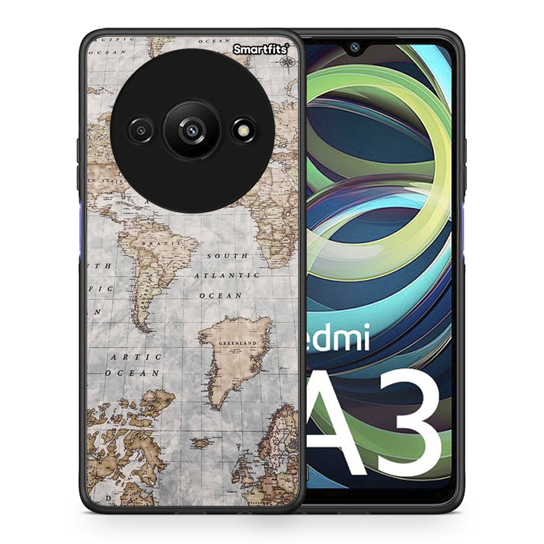 World Map - Xiaomi Redmi A3 θήκη