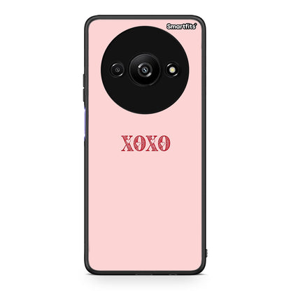 Xiaomi Redmi A3 XOXO Love θήκη από τη Smartfits με σχέδιο στο πίσω μέρος και μαύρο περίβλημα | Smartphone case with colorful back and black bezels by Smartfits