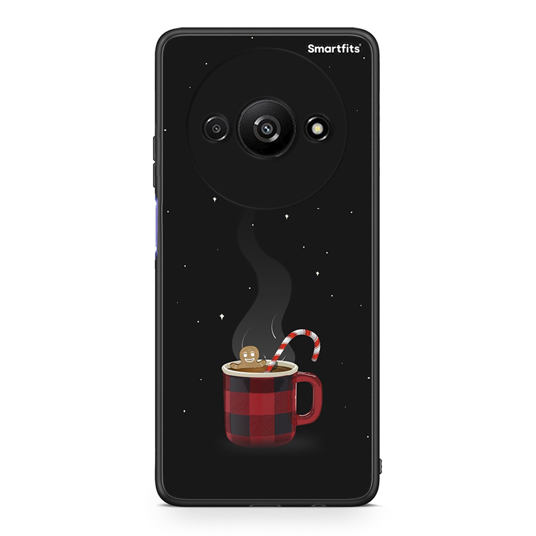 Xiaomi Redmi A3 Xmas Bathing θήκη από τη Smartfits με σχέδιο στο πίσω μέρος και μαύρο περίβλημα | Smartphone case with colorful back and black bezels by Smartfits