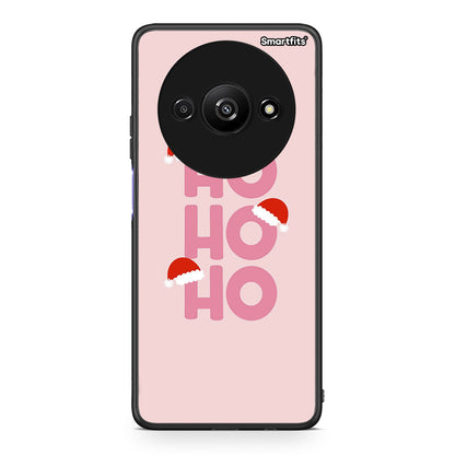 Xiaomi Redmi A3 Xmas Ho Ho Ho θήκη από τη Smartfits με σχέδιο στο πίσω μέρος και μαύρο περίβλημα | Smartphone case with colorful back and black bezels by Smartfits