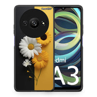 Thumbnail for Θήκη Xiaomi Redmi A3 Yellow Daisies από τη Smartfits με σχέδιο στο πίσω μέρος και μαύρο περίβλημα | Xiaomi Redmi A3 Yellow Daisies case with colorful back and black bezels