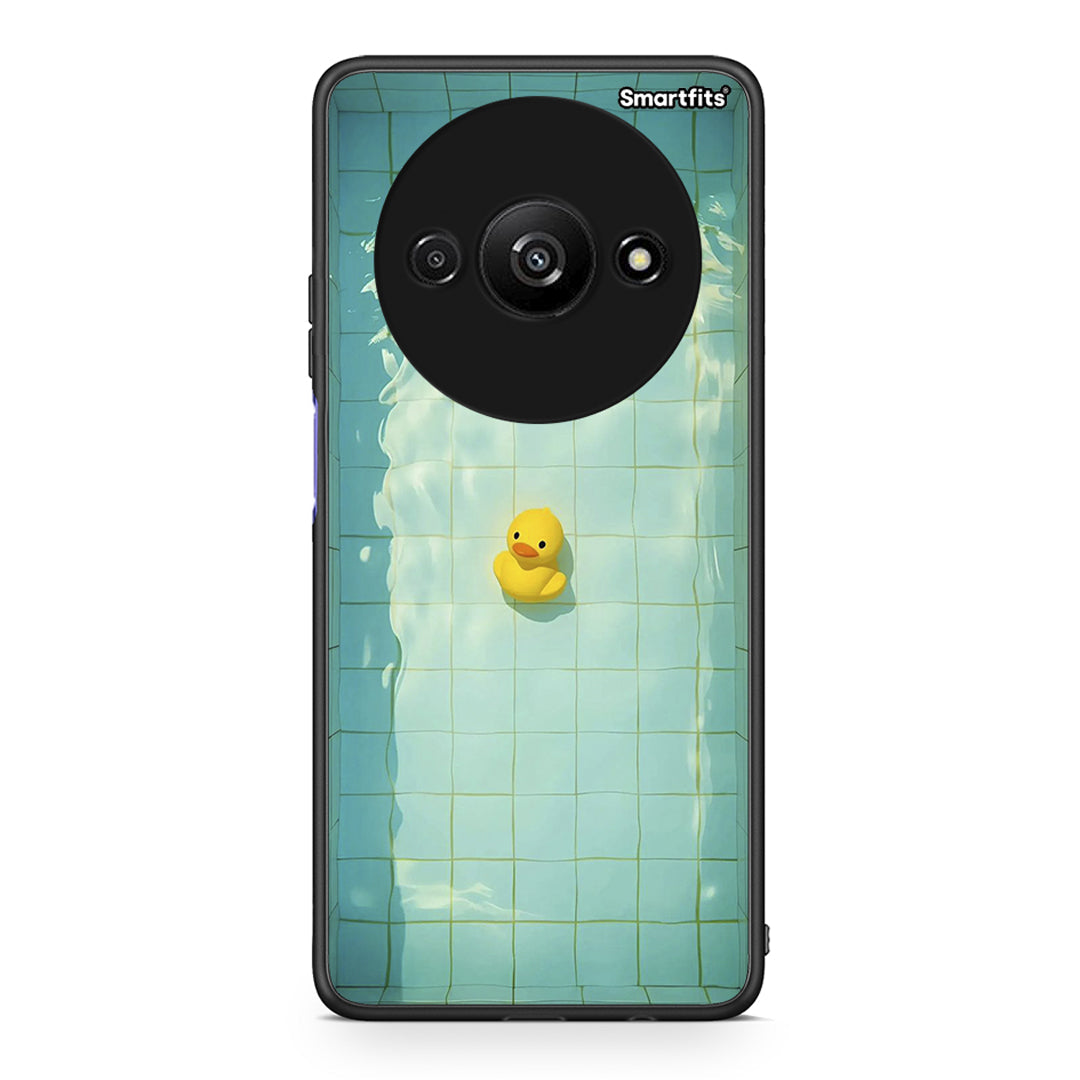 Xiaomi Redmi A3 Yellow Duck θήκη από τη Smartfits με σχέδιο στο πίσω μέρος και μαύρο περίβλημα | Smartphone case with colorful back and black bezels by Smartfits