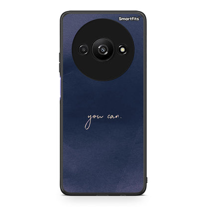 Xiaomi Redmi A3 You Can θήκη από τη Smartfits με σχέδιο στο πίσω μέρος και μαύρο περίβλημα | Smartphone case with colorful back and black bezels by Smartfits