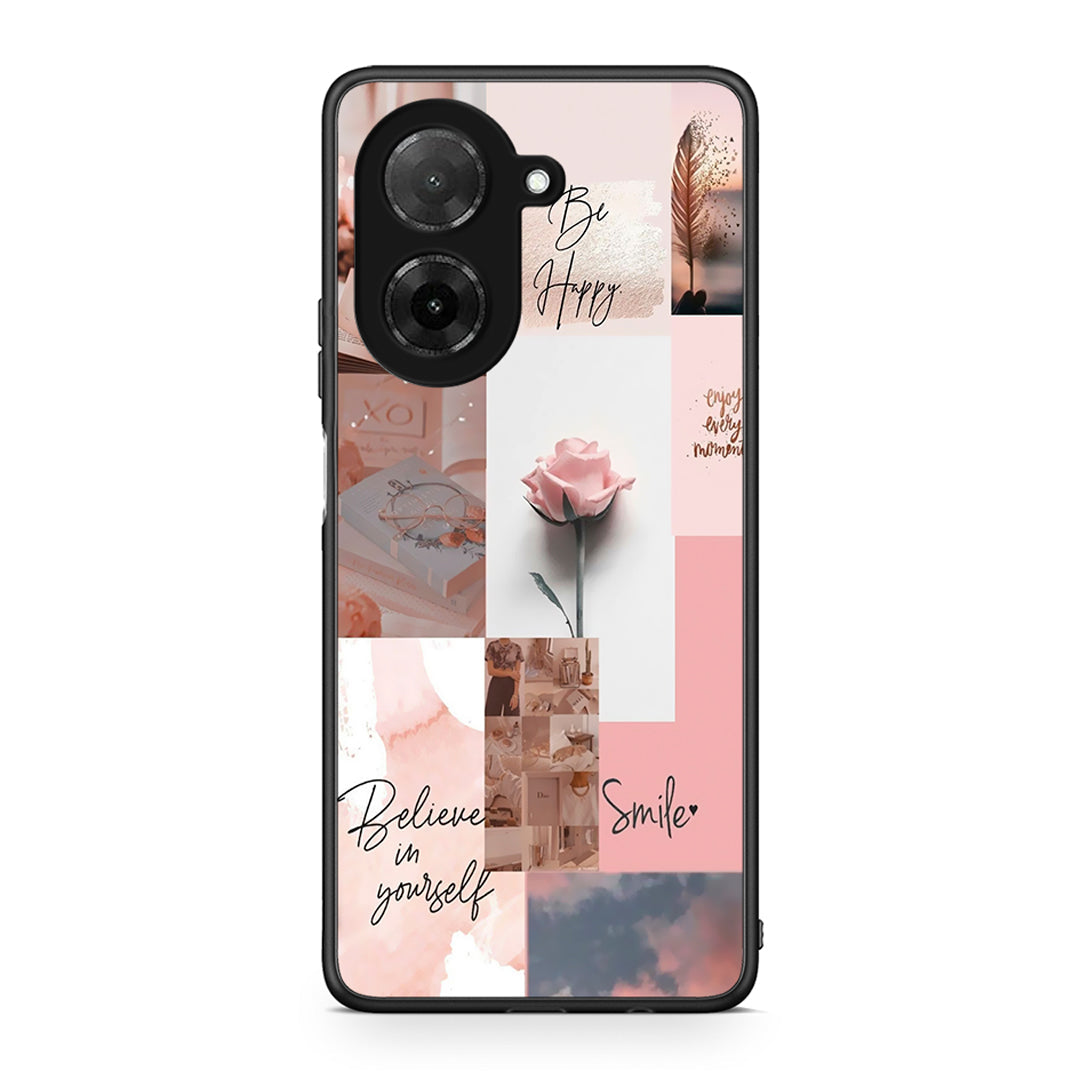 Xiaomi Redmi A5 Aesthetic Collage θήκη από τη Smartfits με σχέδιο στο πίσω μέρος και μαύρο περίβλημα | Smartphone case with colorful back and black bezels by Smartfits