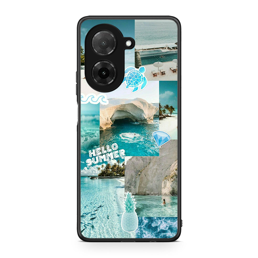 Xiaomi Redmi A5 Aesthetic Summer Θήκη από τη Smartfits με σχέδιο στο πίσω μέρος και μαύρο περίβλημα | Smartphone case with colorful back and black bezels by Smartfits
