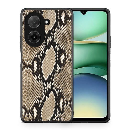 Θήκη Xiaomi Redmi A5 Fashion Snake Animal από τη Smartfits με σχέδιο στο πίσω μέρος και μαύρο περίβλημα | Xiaomi Redmi A5 Fashion Snake Animal case with colorful back and black bezels