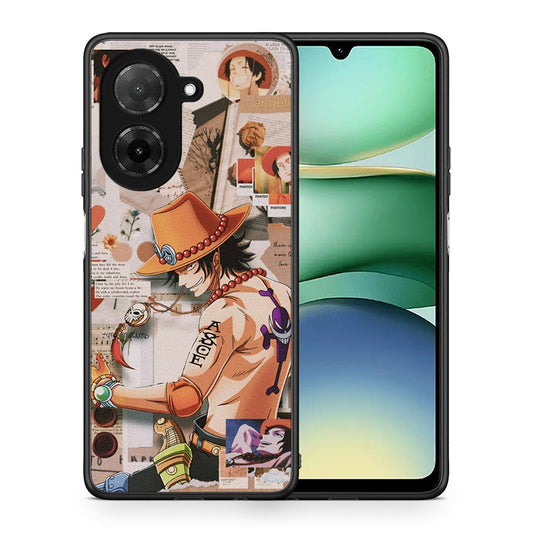 Θήκη Xiaomi Redmi A5 Anime Collage από τη Smartfits με σχέδιο στο πίσω μέρος και μαύρο περίβλημα | Xiaomi Redmi A5 Anime Collage case with colorful back and black bezels