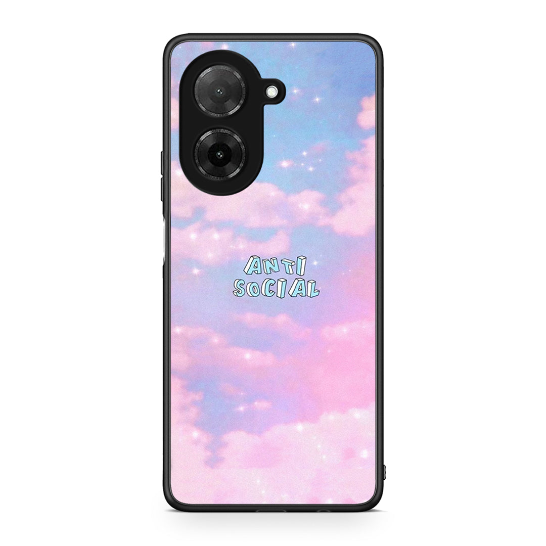 Xiaomi Redmi A5 Anti Social Θήκη Αγίου Βαλεντίνου από τη Smartfits με σχέδιο στο πίσω μέρος και μαύρο περίβλημα | Smartphone case with colorful back and black bezels by Smartfits