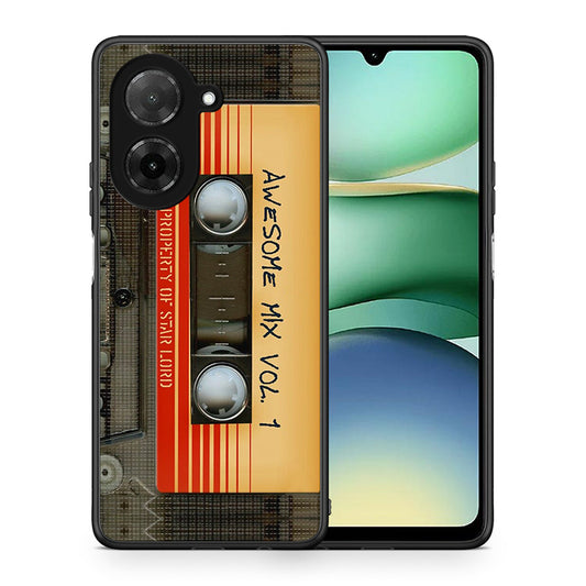 Θήκη Xiaomi Redmi A5 Awesome Mix από τη Smartfits με σχέδιο στο πίσω μέρος και μαύρο περίβλημα | Xiaomi Redmi A5 Awesome Mix case with colorful back and black bezels