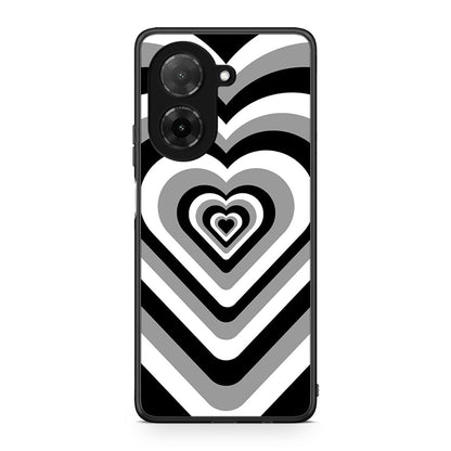 Xiaomi Redmi A5 Black Hearts θήκη από τη Smartfits με σχέδιο στο πίσω μέρος και μαύρο περίβλημα | Smartphone case with colorful back and black bezels by Smartfits