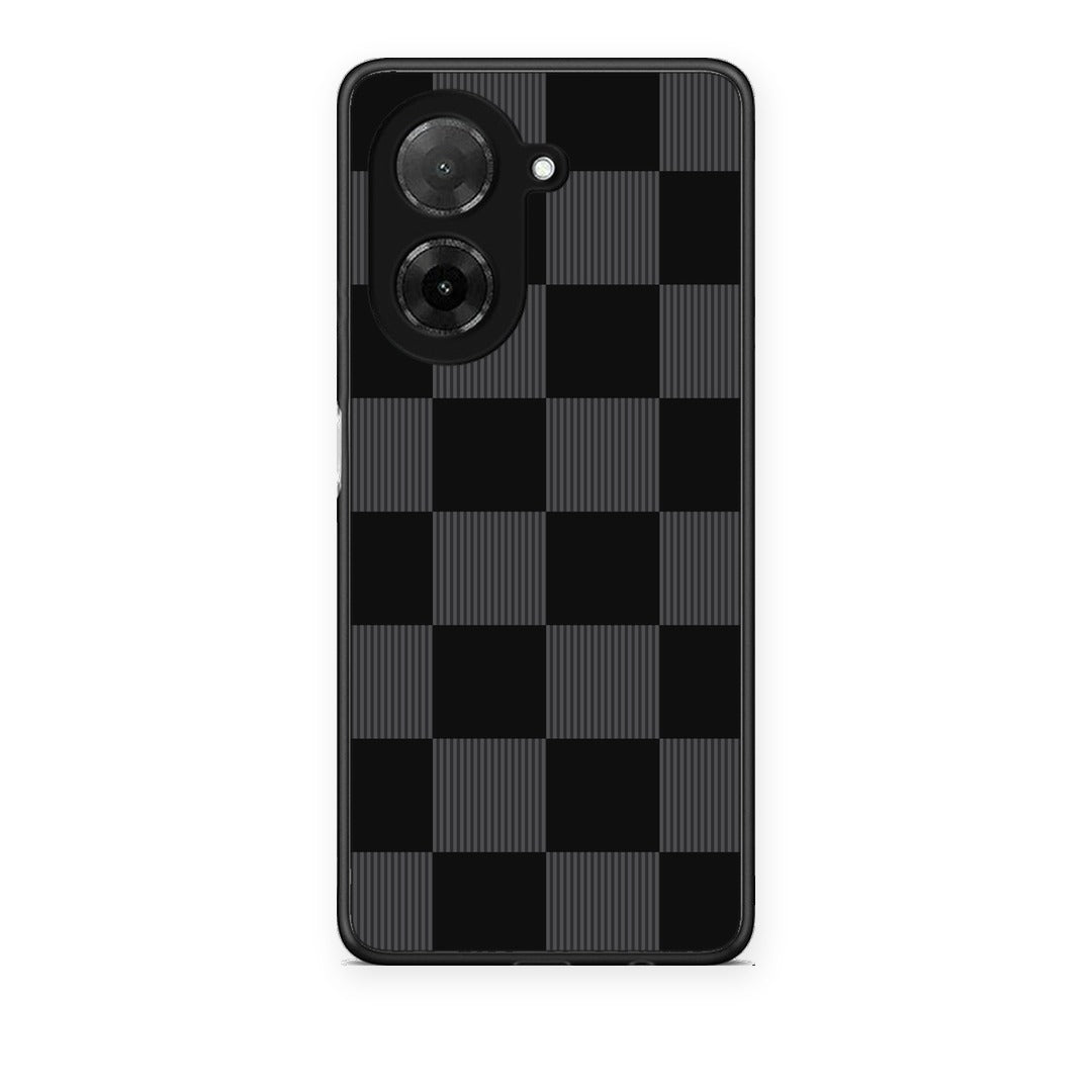 Θήκη Xiaomi Redmi A5 Black and Charcoal Striped Checks από τη Smartfits με σχέδιο στο πίσω μέρος και μαύρο περίβλημα | Xiaomi Redmi A5 Black and Charcoal Striped Checks case with colorful back and black bezels