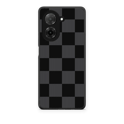 Θήκη Xiaomi Redmi A5 Black and Charcoal Striped Checks από τη Smartfits με σχέδιο στο πίσω μέρος και μαύρο περίβλημα | Xiaomi Redmi A5 Black and Charcoal Striped Checks case with colorful back and black bezels