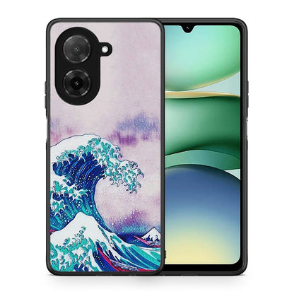 Θήκη Xiaomi Redmi A5 Blue Waves από τη Smartfits με σχέδιο στο πίσω μέρος και μαύρο περίβλημα | Xiaomi Redmi A5 Blue Waves case with colorful back and black bezels