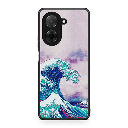 Xiaomi Redmi A5 Blue Waves θήκη από τη Smartfits με σχέδιο στο πίσω μέρος και μαύρο περίβλημα | Smartphone case with colorful back and black bezels by Smartfits