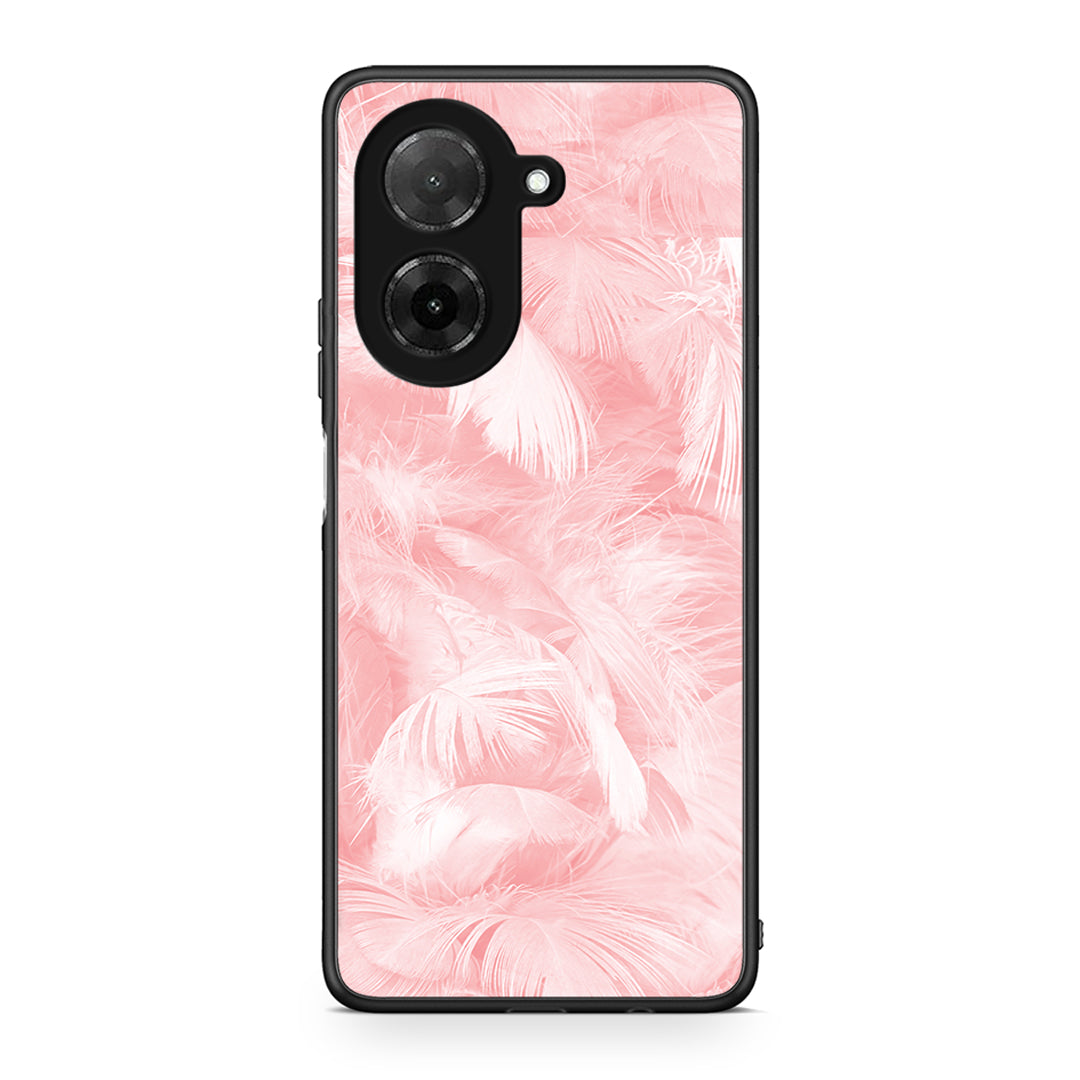 33 - Xiaomi Redmi A5 Pink Feather Boho case, cover, bumper