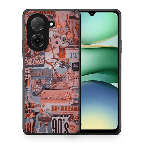 Θήκη Xiaomi Redmi A5 Born In 90s από τη Smartfits με σχέδιο στο πίσω μέρος και μαύρο περίβλημα | Xiaomi Redmi A5 Born In 90s case with colorful back and black bezels