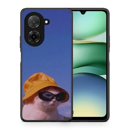Θήκη Xiaomi Redmi A5 Cat Diva από τη Smartfits με σχέδιο στο πίσω μέρος και μαύρο περίβλημα | Xiaomi Redmi A5 Cat Diva case with colorful back and black bezels