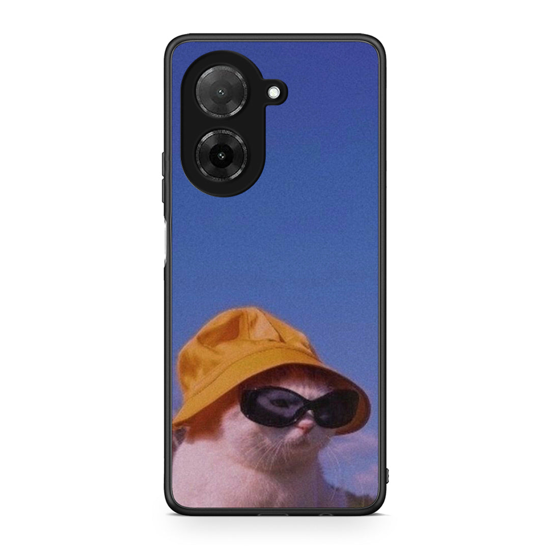 Xiaomi Redmi A5 Cat Diva θήκη από τη Smartfits με σχέδιο στο πίσω μέρος και μαύρο περίβλημα | Smartphone case with colorful back and black bezels by Smartfits