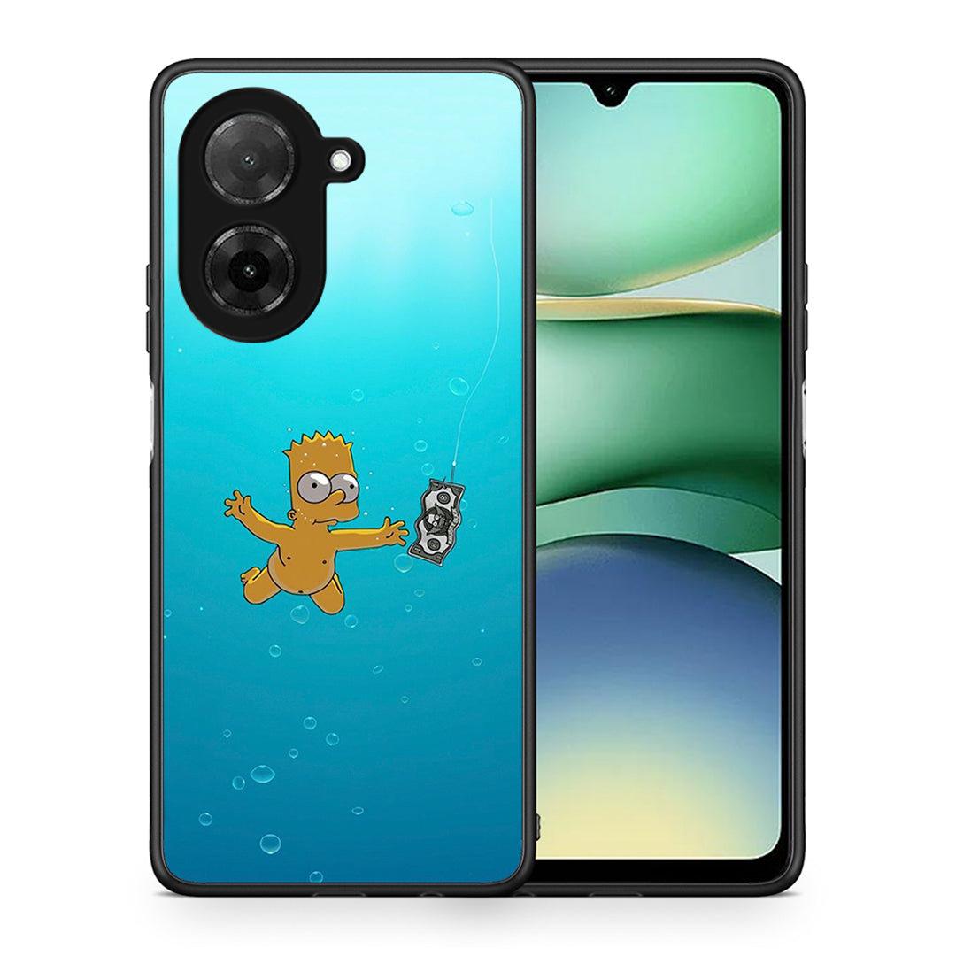 Θήκη Xiaomi Redmi A5 Chasing Money από τη Smartfits με σχέδιο στο πίσω μέρος και μαύρο περίβλημα | Xiaomi Redmi A5 Chasing Money case with colorful back and black bezels