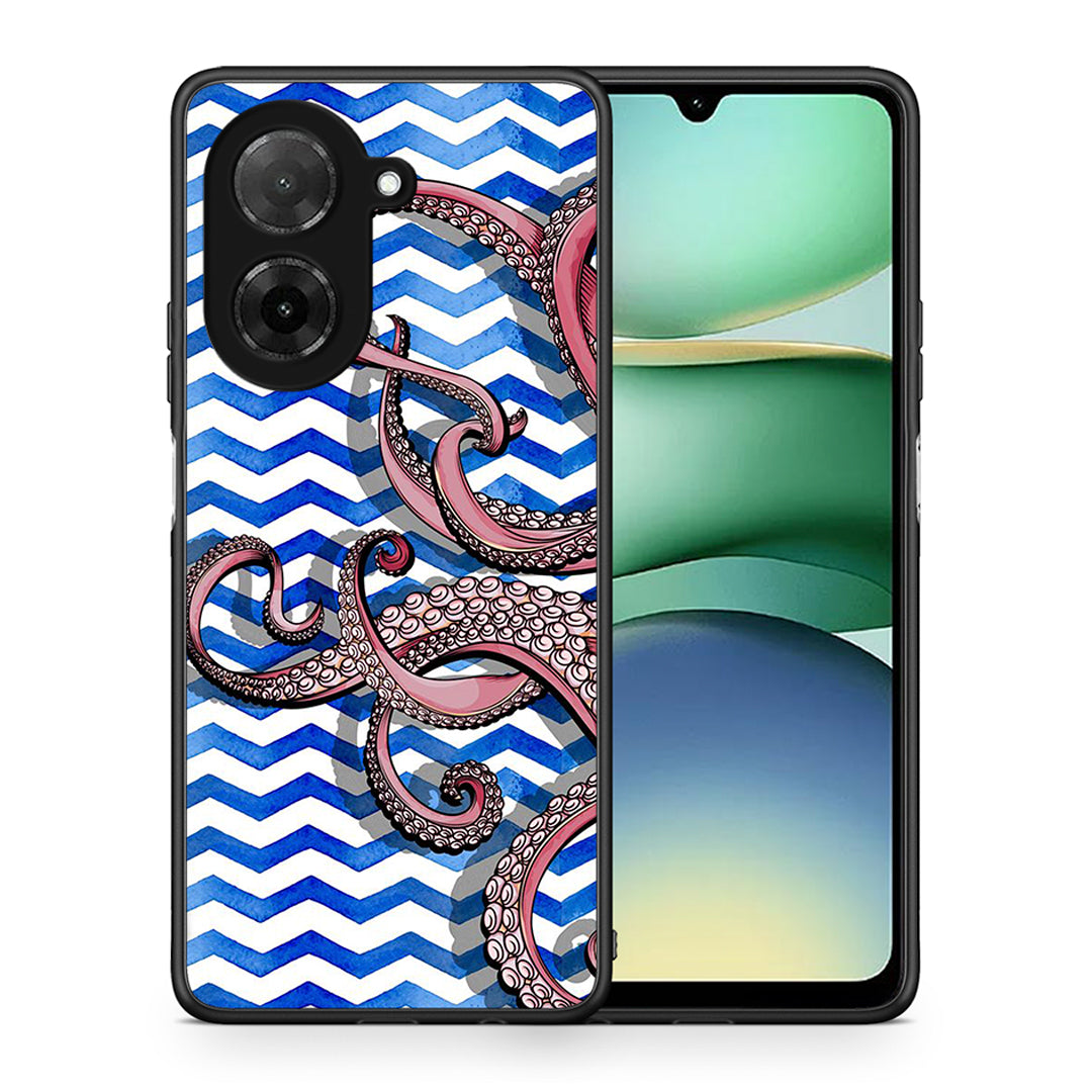 Θήκη Xiaomi Redmi A5 Chevron Devilfish από τη Smartfits με σχέδιο στο πίσω μέρος και μαύρο περίβλημα | Xiaomi Redmi A5 Chevron Devilfish case with colorful back and black bezels