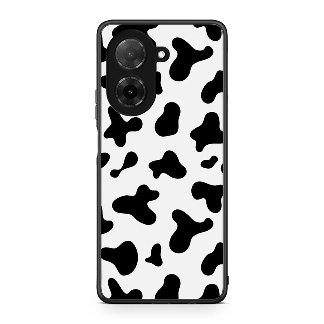 Xiaomi Redmi A5 Cow Print θήκη από τη Smartfits με σχέδιο στο πίσω μέρος και μαύρο περίβλημα | Smartphone case with colorful back and black bezels by Smartfits