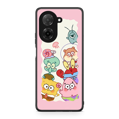 Xiaomi Redmi A5 Cute Companion θήκη από τη Smartfits με σχέδιο στο πίσω μέρος και μαύρο περίβλημα | Smartphone case with colorful back and black bezels by Smartfits