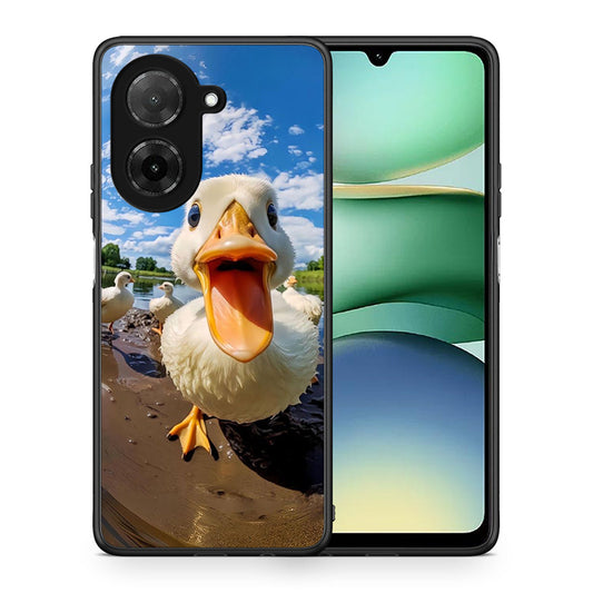 Θήκη Xiaomi Redmi A5 Duck Face από τη Smartfits με σχέδιο στο πίσω μέρος και μαύρο περίβλημα | Xiaomi Redmi A5 Duck Face case with colorful back and black bezels