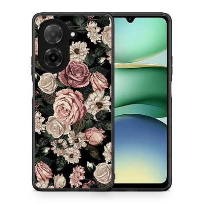 Θήκη Xiaomi Redmi A5 Wild Roses Flower από τη Smartfits με σχέδιο στο πίσω μέρος και μαύρο περίβλημα | Xiaomi Redmi A5 Wild Roses Flower case with colorful back and black bezels