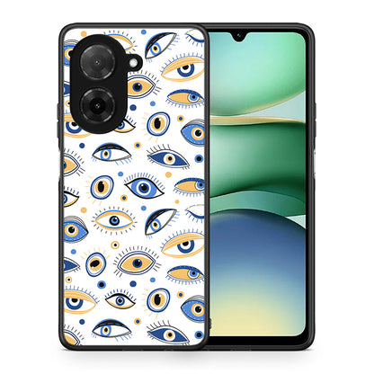 Θήκη Xiaomi Redmi A5 Ftou Ftou από τη Smartfits με σχέδιο στο πίσω μέρος και μαύρο περίβλημα | Xiaomi Redmi A5 Ftou Ftou case with colorful back and black bezels