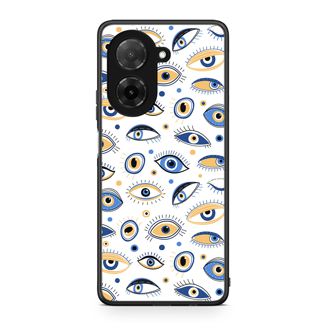 Xiaomi Redmi A5 Ftou Ftou θήκη από τη Smartfits με σχέδιο στο πίσω μέρος και μαύρο περίβλημα | Smartphone case with colorful back and black bezels by Smartfits
