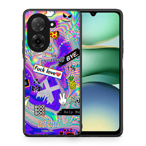 Θήκη Xiaomi Redmi A5 Game Over από τη Smartfits με σχέδιο στο πίσω μέρος και μαύρο περίβλημα | Xiaomi Redmi A5 Game Over case with colorful back and black bezels