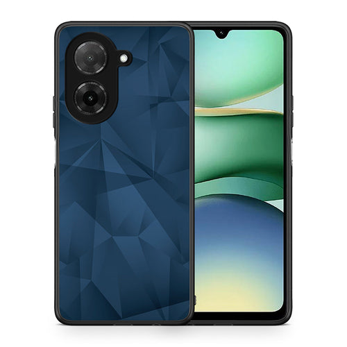 Θήκη Xiaomi Redmi A5 Blue Abstract Geometric από τη Smartfits με σχέδιο στο πίσω μέρος και μαύρο περίβλημα | Xiaomi Redmi A5 Blue Abstract Geometric case with colorful back and black bezels