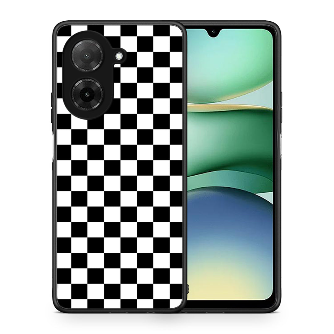 Θήκη Xiaomi Redmi A5 Squares Geometric από τη Smartfits με σχέδιο στο πίσω μέρος και μαύρο περίβλημα | Xiaomi Redmi A5 Squares Geometric case with colorful back and black bezels