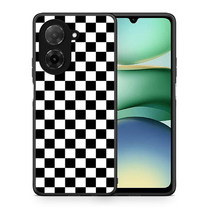 Θήκη Xiaomi Redmi A5 Squares Geometric από τη Smartfits με σχέδιο στο πίσω μέρος και μαύρο περίβλημα | Xiaomi Redmi A5 Squares Geometric case with colorful back and black bezels