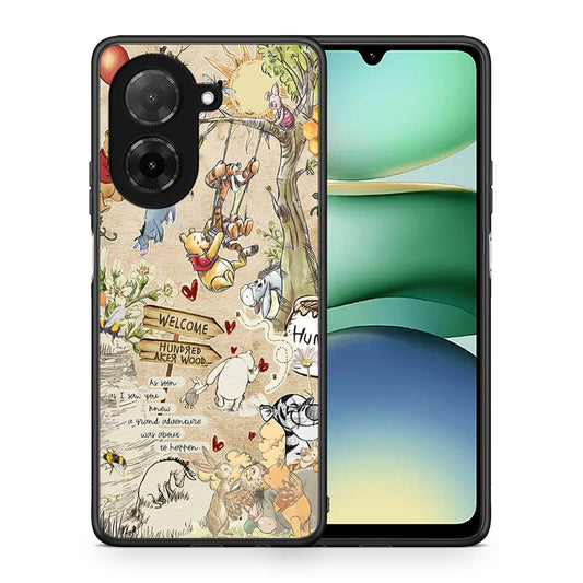 Θήκη Xiaomi Redmi A5 Happy Friends από τη Smartfits με σχέδιο στο πίσω μέρος και μαύρο περίβλημα | Xiaomi Redmi A5 Happy Friends case with colorful back and black bezels