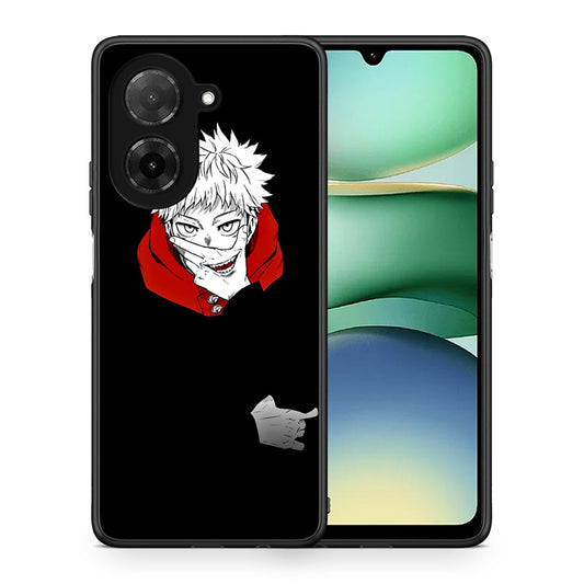Θήκη Xiaomi Redmi A5 Itadori Anime από τη Smartfits με σχέδιο στο πίσω μέρος και μαύρο περίβλημα | Xiaomi Redmi A5 Itadori Anime case with colorful back and black bezels