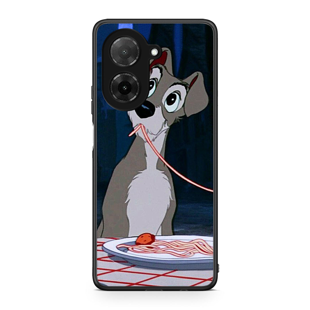 Xiaomi Redmi A5 Lady And Tramp 1 Θήκη Αγίου Βαλεντίνου από τη Smartfits με σχέδιο στο πίσω μέρος και μαύρο περίβλημα | Smartphone case with colorful back and black bezels by Smartfits