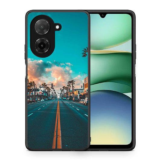 Θήκη Xiaomi Redmi A5 City Landscape από τη Smartfits με σχέδιο στο πίσω μέρος και μαύρο περίβλημα | Xiaomi Redmi A5 City Landscape case with colorful back and black bezels