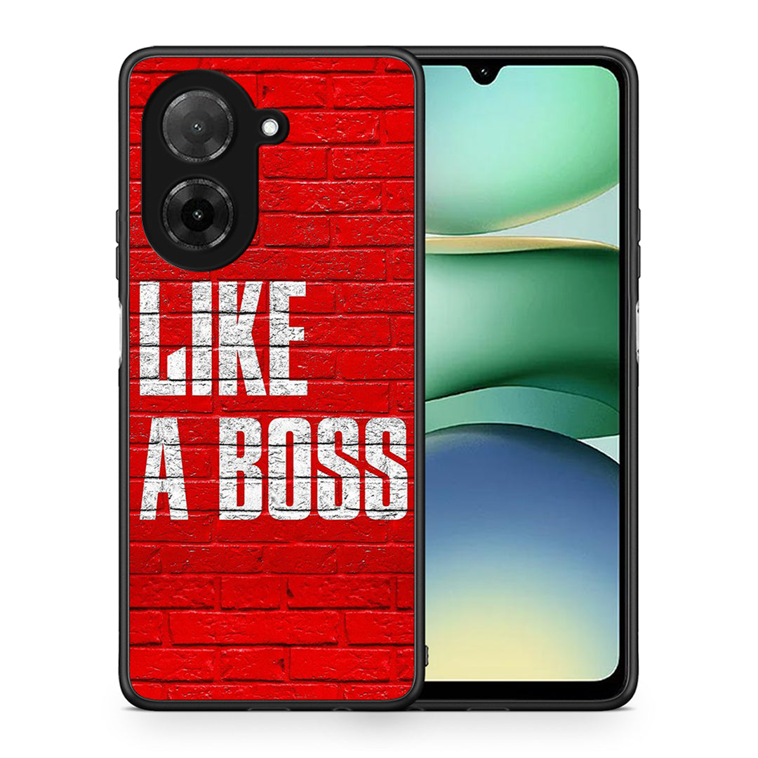 Θήκη Xiaomi Redmi A5 Like A Boss από τη Smartfits με σχέδιο στο πίσω μέρος και μαύρο περίβλημα | Xiaomi Redmi A5 Like A Boss case with colorful back and black bezels