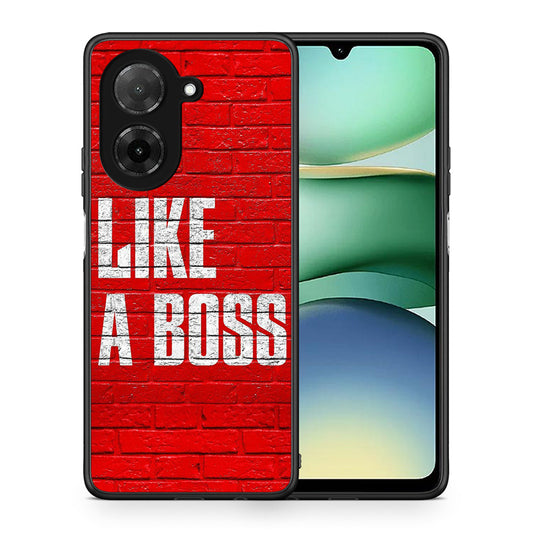 Θήκη Xiaomi Redmi A5 Like A Boss από τη Smartfits με σχέδιο στο πίσω μέρος και μαύρο περίβλημα | Xiaomi Redmi A5 Like A Boss case with colorful back and black bezels