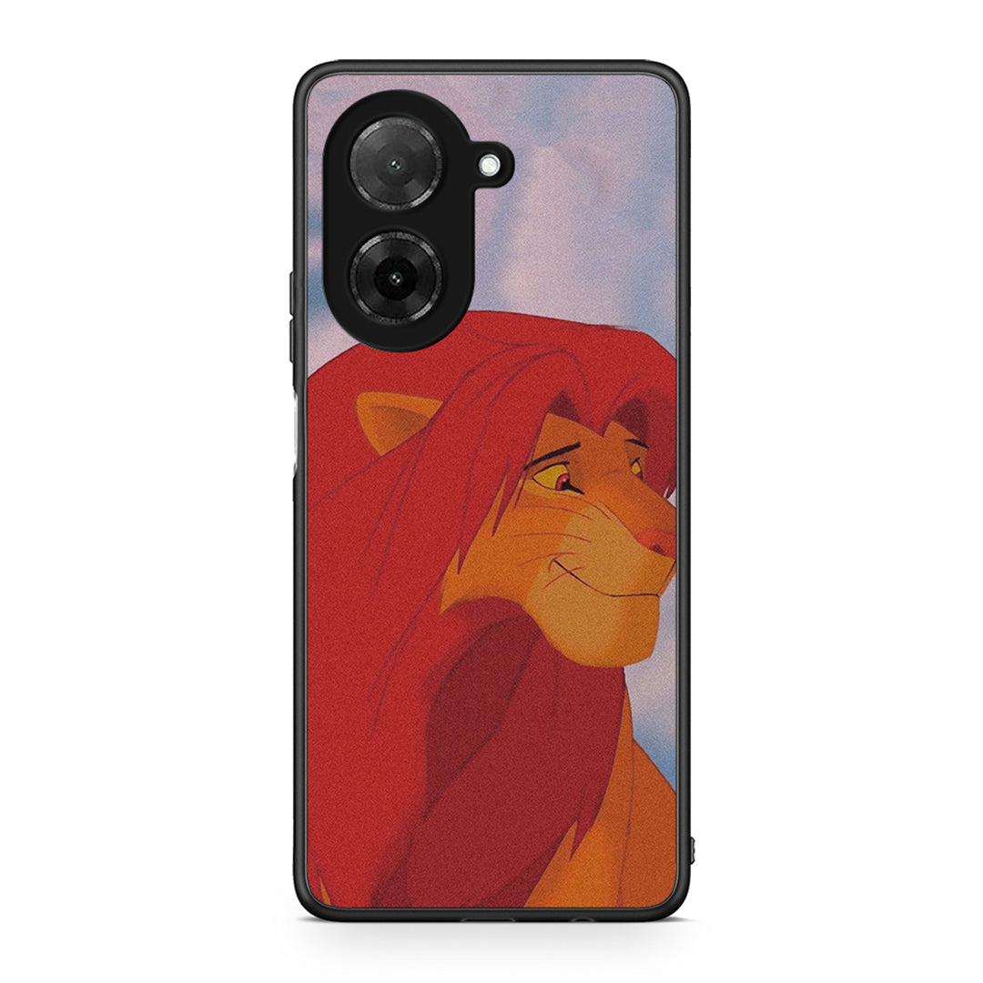 Xiaomi Redmi A5 Lion Love 1 Θήκη Αγίου Βαλεντίνου από τη Smartfits με σχέδιο στο πίσω μέρος και μαύρο περίβλημα | Smartphone case with colorful back and black bezels by Smartfits