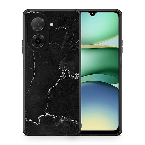 Θήκη Xiaomi Redmi A5 Marble Black από τη Smartfits με σχέδιο στο πίσω μέρος και μαύρο περίβλημα | Xiaomi Redmi A5 Marble Black case with colorful back and black bezels