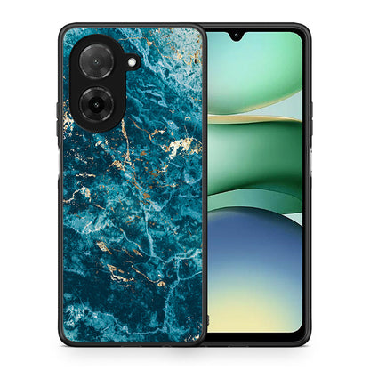 Θήκη Xiaomi Redmi A5 Marble Blue από τη Smartfits με σχέδιο στο πίσω μέρος και μαύρο περίβλημα | Xiaomi Redmi A5 Marble Blue case with colorful back and black bezels