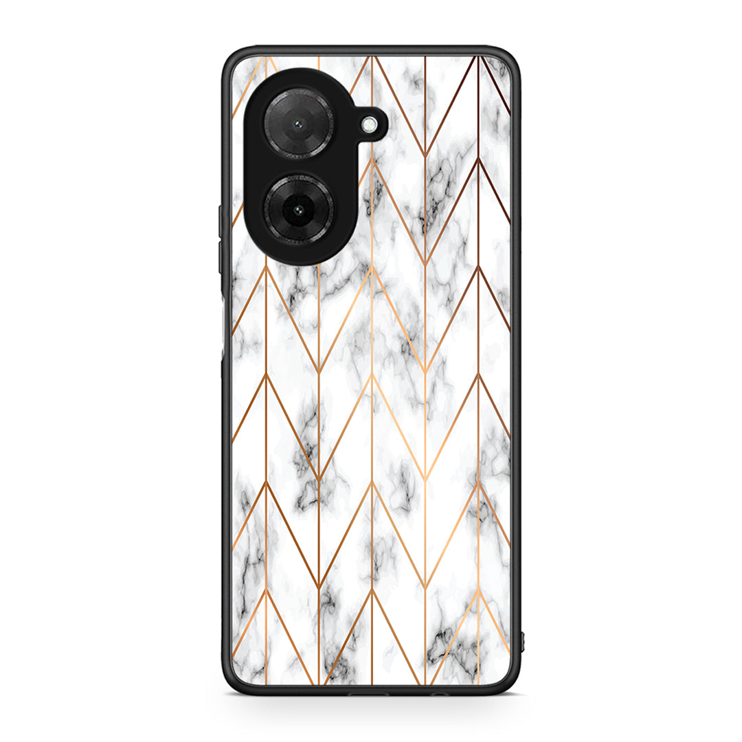 44 - Xiaomi Redmi A5 Gold Geometric Marble case, cover, bumper