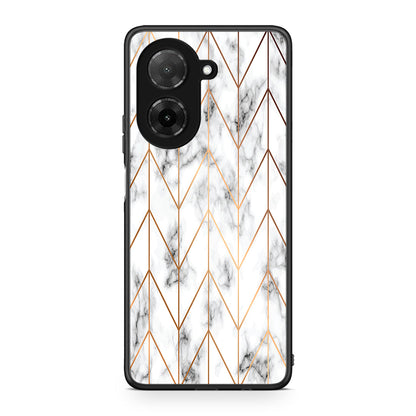 44 - Xiaomi Redmi A5 Gold Geometric Marble case, cover, bumper