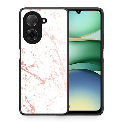 Θήκη Xiaomi Redmi A5 Pink Splash Marble από τη Smartfits με σχέδιο στο πίσω μέρος και μαύρο περίβλημα | Xiaomi Redmi A5 Pink Splash Marble case with colorful back and black bezels