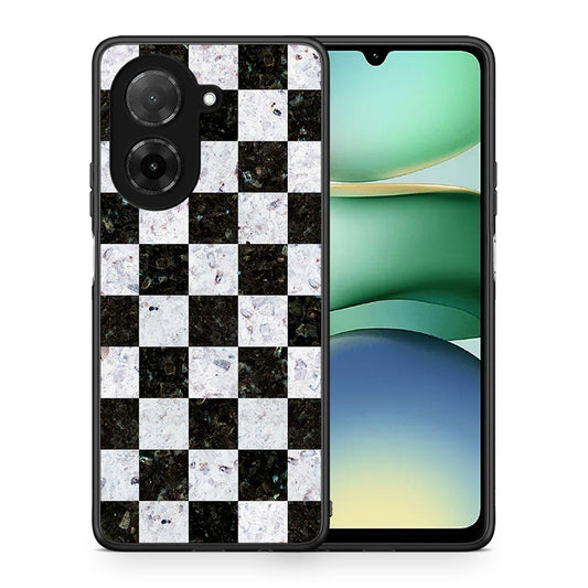Θήκη Xiaomi Redmi A5 Square Geometric Marble από τη Smartfits με σχέδιο στο πίσω μέρος και μαύρο περίβλημα | Xiaomi Redmi A5 Square Geometric Marble case with colorful back and black bezels