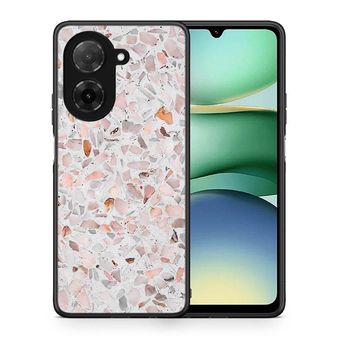 Θήκη Xiaomi Redmi A5 Marble Terrazzo από τη Smartfits με σχέδιο στο πίσω μέρος και μαύρο περίβλημα | Xiaomi Redmi A5 Marble Terrazzo case with colorful back and black bezels