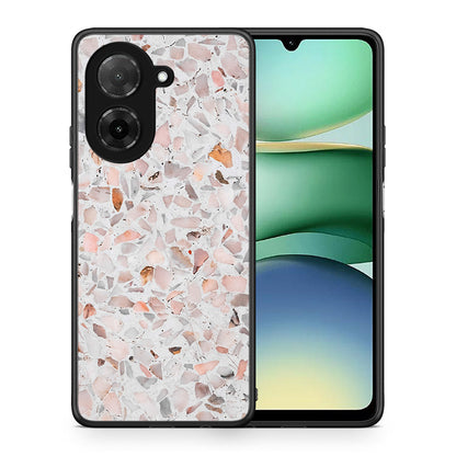 Θήκη Xiaomi Redmi A5 Marble Terrazzo από τη Smartfits με σχέδιο στο πίσω μέρος και μαύρο περίβλημα | Xiaomi Redmi A5 Marble Terrazzo case with colorful back and black bezels